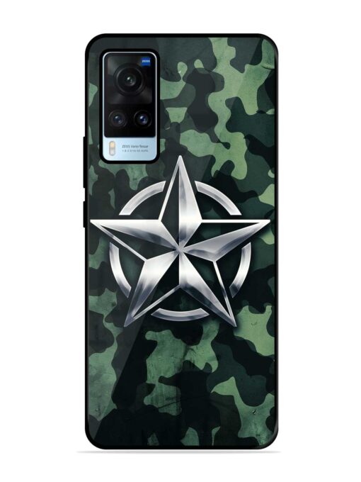 Indian Army Star Design Glossy Metal Phone Cover for Vivo X60