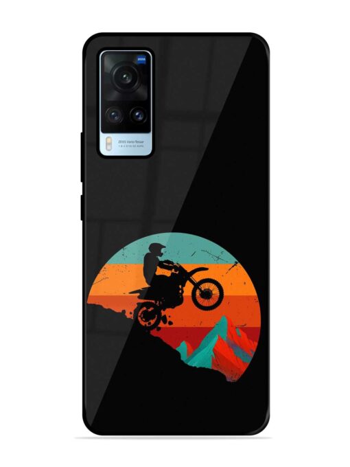 Mountain Bike Glossy Metal Phone Cover for Vivo X60 Zapvi