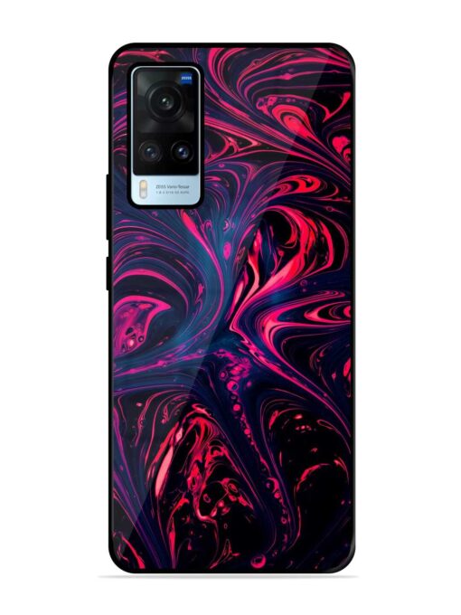 Abstract Background Glossy Metal Phone Cover for Vivo X60 Zapvi