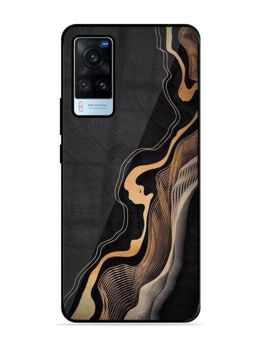 Abstract Art Glossy Metal TPU Phone Cover for Vivo X60 Zapvi