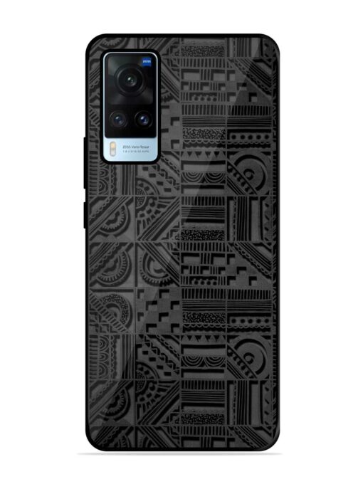 Seamless Pattern Glossy Metal Phone Cover for Vivo X60