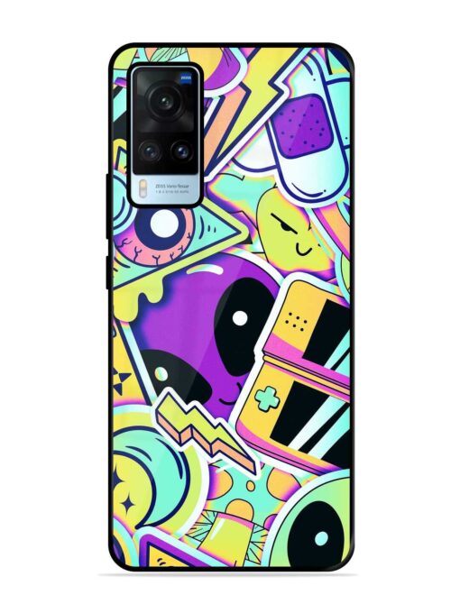 Scratch Art Glossy Metal Phone Cover for Vivo X60 Zapvi