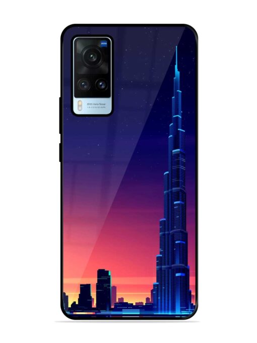 Burj Khalifa Abstract Glossy Metal Phone Cover for Vivo X60 Zapvi