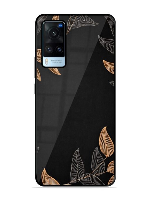 Foliage Art Glossy Metal Phone Cover for Vivo X60