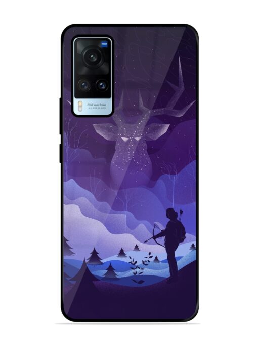 Deer Forest River Glossy Metal Phone Cover for Vivo X60