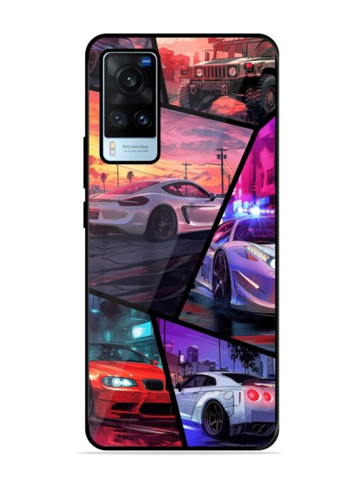 Ride In Pixels Glossy Metal Phone Cover for Vivo X60