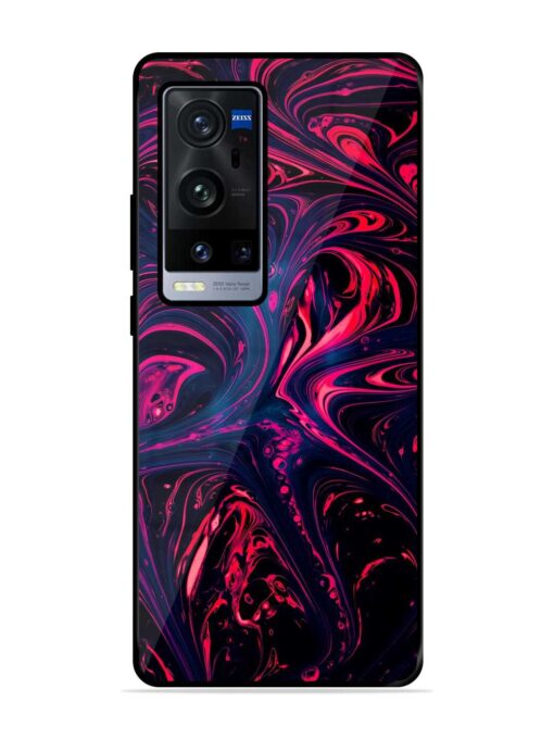 Abstract Background Glossy Metal Phone Cover for Vivo X60 Pro Plus Zapvi