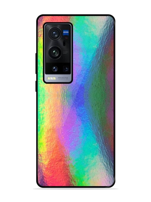 Colorful Holographic Background Glossy Metal TPU Phone Cover for Vivo X60 Pro Plus Zapvi