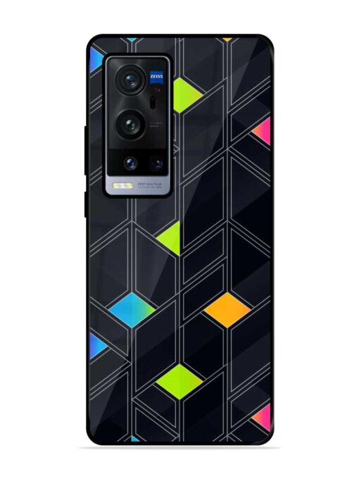 Abstract Mosaic Seamless Glossy Metal Phone Cover for Vivo X60 Pro Plus