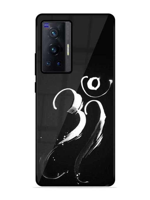 Om Logo Glossy Metal Phone Cover for Vivo X70 Pro (5G) Zapvi