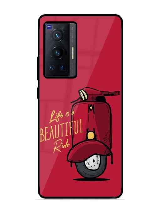 Life Is Beautiful Rides Glossy Metal Phone Cover for Vivo X70 Pro (5G) Zapvi