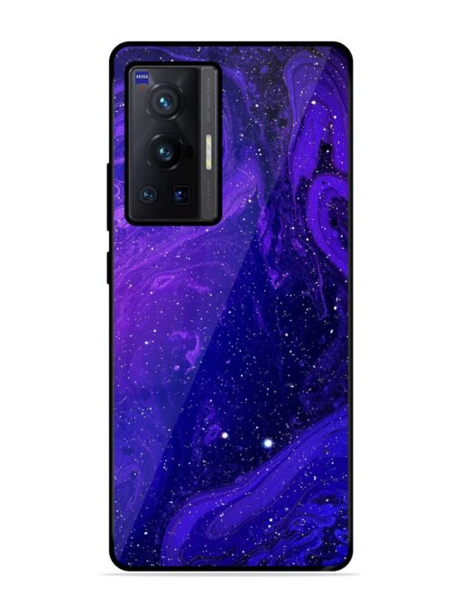 Galaxy Acrylic Abstract Art Glossy Metal Phone Cover for Vivo X70 Pro (5G) Zapvi