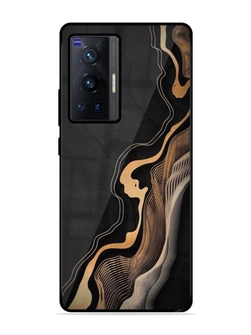 Abstract Art Glossy Metal TPU Phone Cover for Vivo X70 Pro (5G) Zapvi