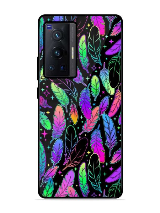 Bright Multi Colored Seamless Glossy Metal Phone Cover for Vivo X70 Pro (5G) Zapvi