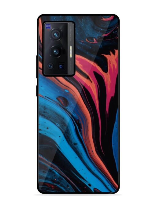 Liquefied Art Glossy Metal TPU Phone Cover for Vivo X70 Pro (5G) Zapvi