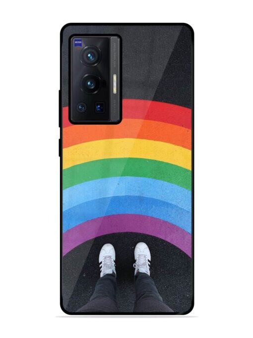 Legs Rainbow Glossy Metal TPU Phone Cover for Vivo X70 Pro (5G) Zapvi