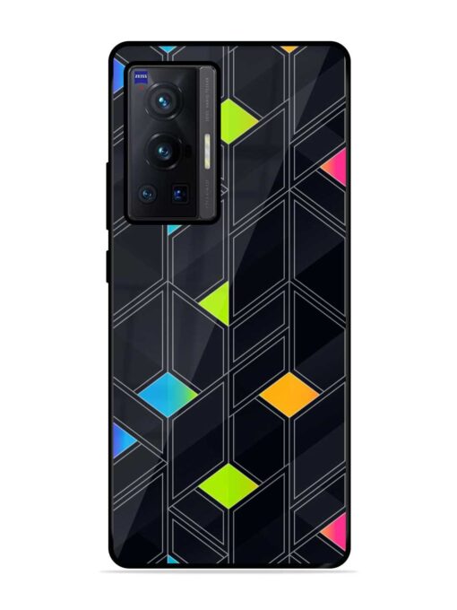 Abstract Mosaic Seamless Glossy Metal Phone Cover for Vivo X70 Pro (5G) Zapvi