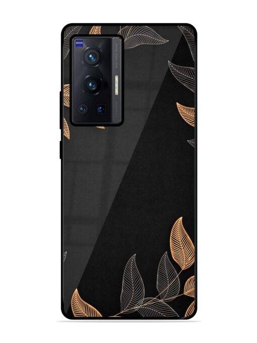 Foliage Art Glossy Metal Phone Cover for Vivo X70 Pro (5G) Zapvi