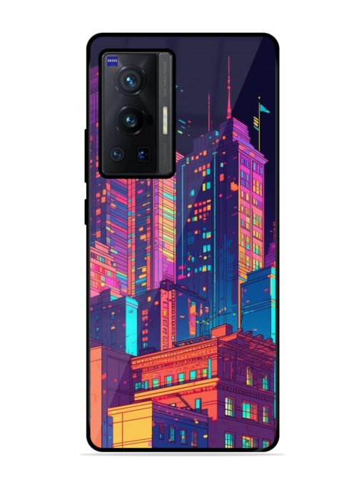 City View Glossy Metal Phone Cover for Vivo X70 Pro (5G) Zapvi