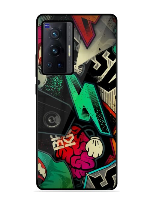 Graffiti Art Glossy Metal Phone Cover for Vivo X70 Pro (5G) Zapvi