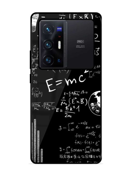 E=Mc2 Mass?Energy Equivalence Glossy Metal Phone Cover for Vivo X70 Pro Plus Zapvi