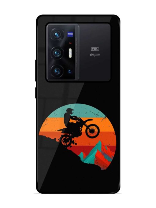 Mountain Bike Glossy Metal Phone Cover for Vivo X70 Pro Plus Zapvi