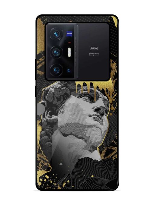 Roman Face Glossy Metal Phone Cover for Vivo X70 Pro Plus