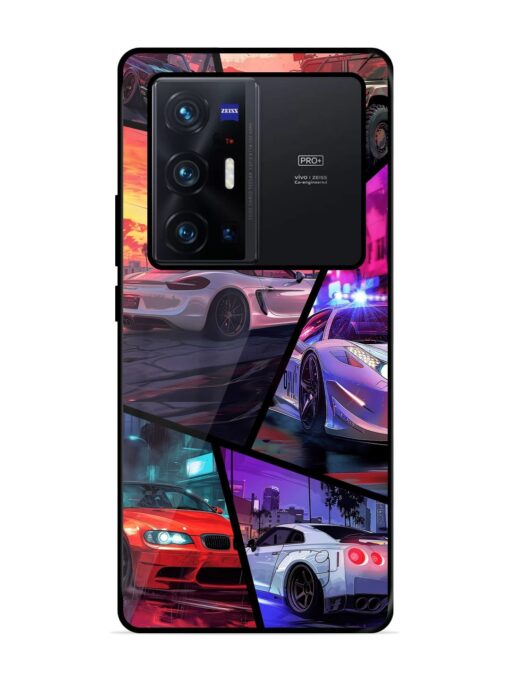 Ride In Pixels Glossy Metal Phone Cover for Vivo X70 Pro Plus