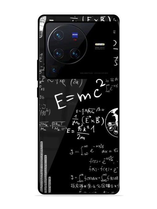 E=Mc2 Mass?Energy Equivalence Glossy Metal Phone Cover for Vivo X80 Pro Zapvi