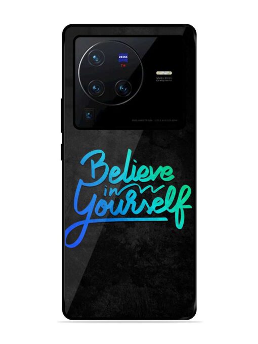 Believe In Yourself Glossy Metal Phone Cover for Vivo X80 Pro