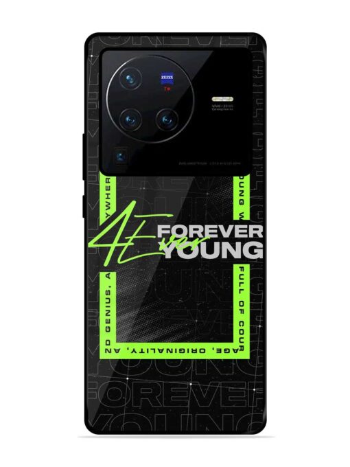 Forever Young Glossy Metal Phone Cover for Vivo X80 Pro Zapvi