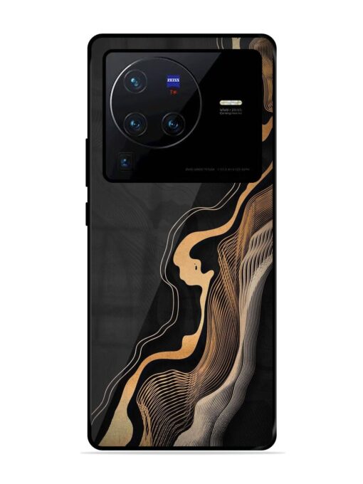 Abstract Art Glossy Metal TPU Phone Cover for Vivo X80 Pro Zapvi