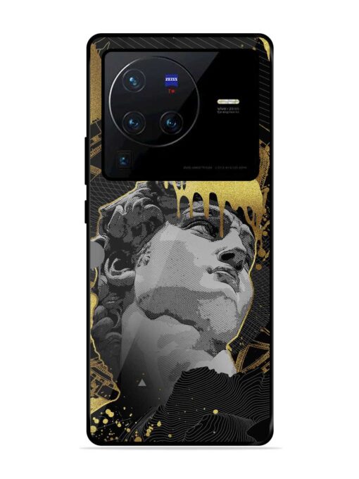 Roman Face Glossy Metal Phone Cover for Vivo X80 Pro Zapvi