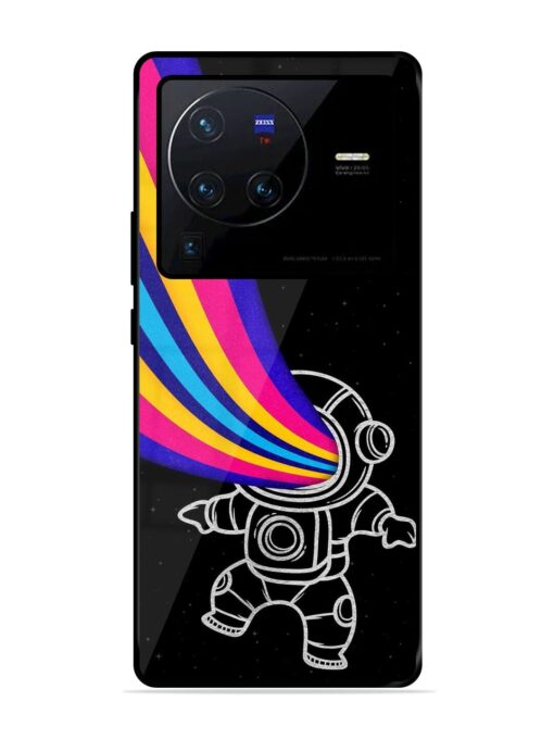 Astronaut Glossy Metal TPU Phone Cover for Vivo X80 Pro Zapvi