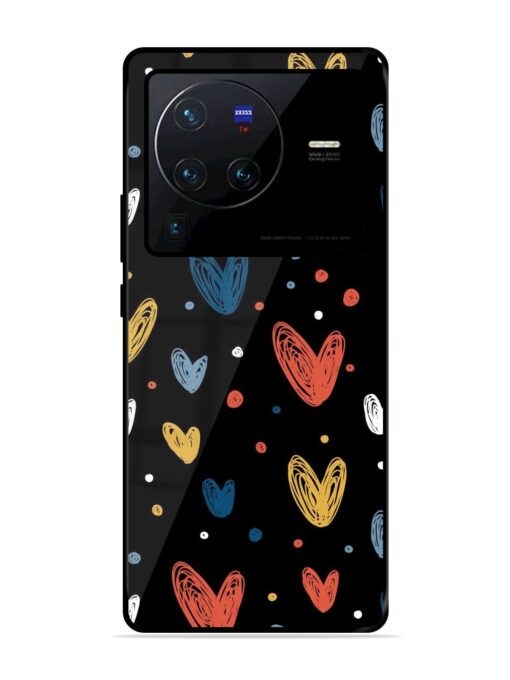 Happy Valentines Day Glossy Metal TPU Phone Cover for Vivo X80 Pro Zapvi