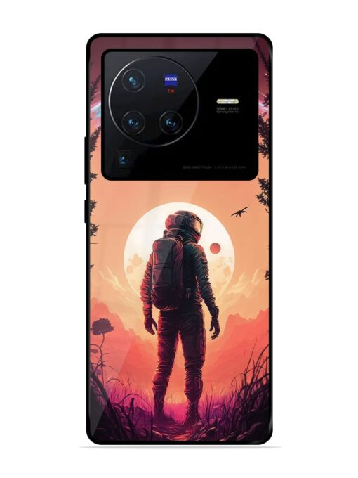 Red Sky At Morning Glossy Metal Phone Cover for Vivo X80 Pro Zapvi