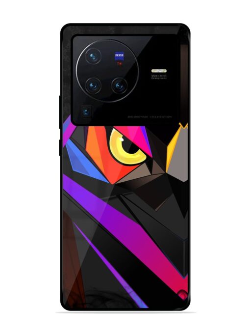 Wpap Owl Glossy Metal Phone Cover for Vivo X80 Pro Zapvi