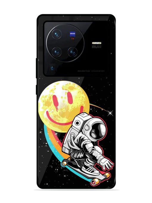 Astronaut Art Glossy Metal Phone Cover for Vivo X80 Pro Zapvi