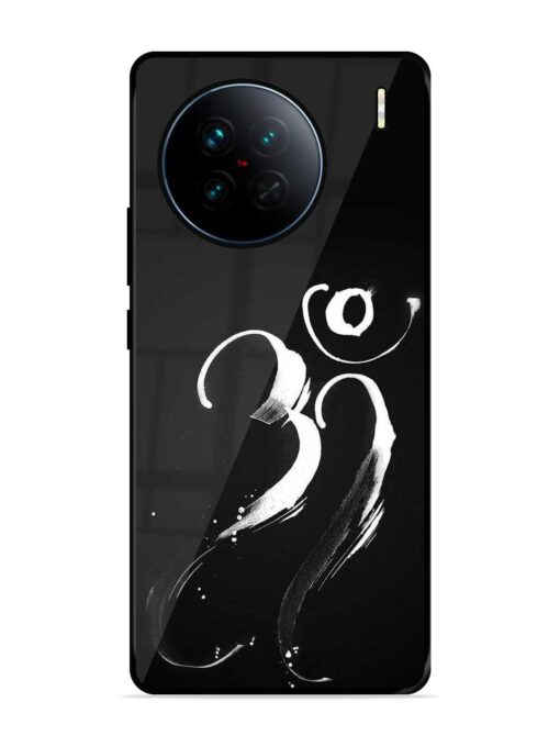 Om Logo Glossy Metal Phone Cover for Vivo X90 Zapvi