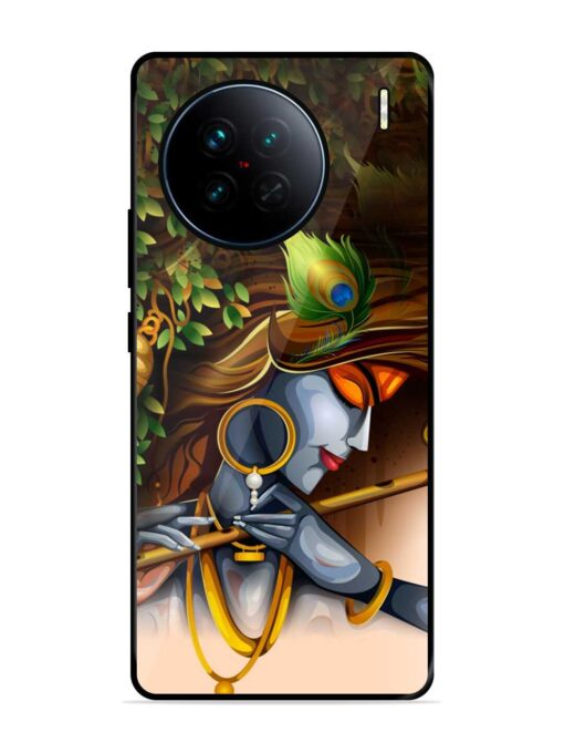 Krishna Glossy Metal Phone Cover for Vivo X90