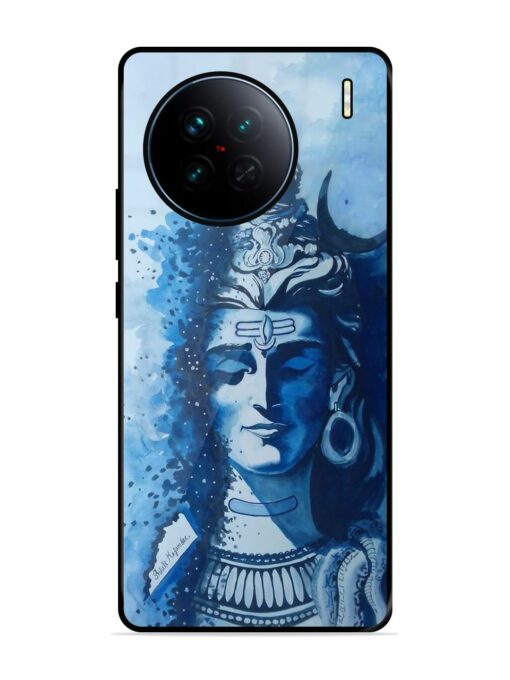 Shiv Art Glossy Metal Phone Cover for Vivo X90 Zapvi