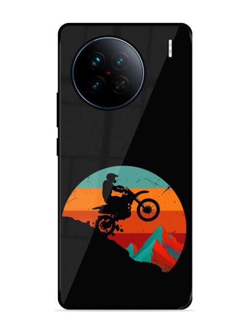 Mountain Bike Glossy Metal Phone Cover for Vivo X90 Zapvi