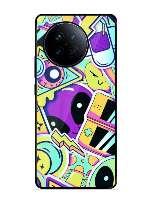 Scratch Art Glossy Metal Phone Cover for Vivo X90