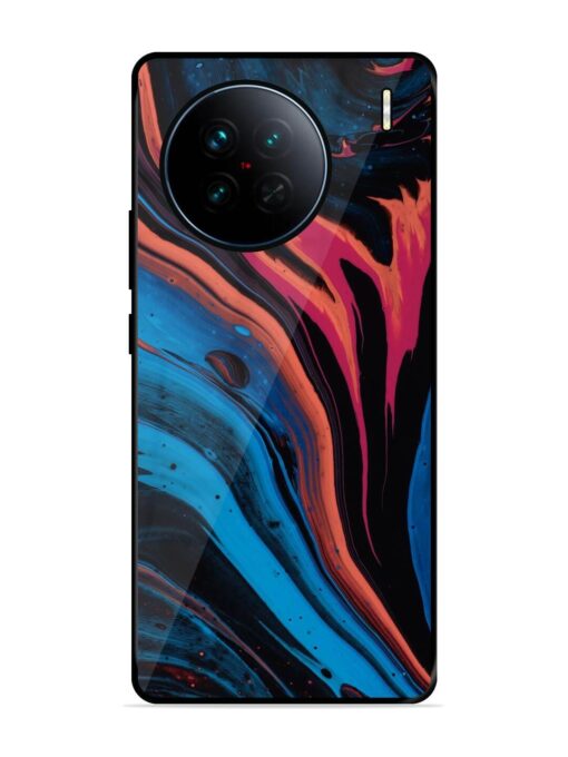 Liquefied Art Glossy Metal TPU Phone Cover for Vivo X90