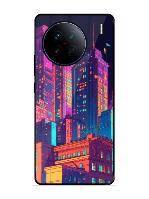 City View Glossy Metal Phone Cover for Vivo X90