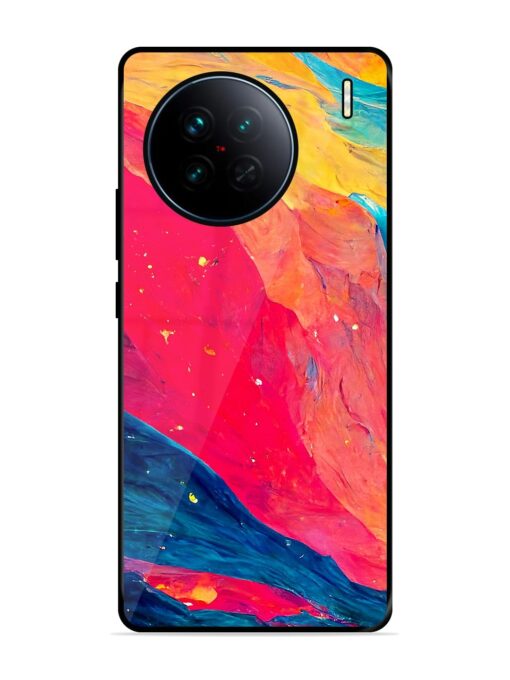 Starry Night Glossy Metal Phone Cover for Vivo X90