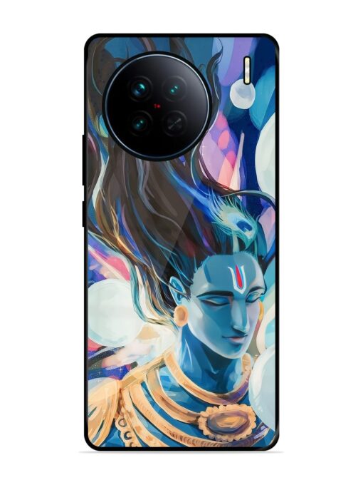 Bhagwan Sri Krishna Glossy Metal Phone Cover for Vivo X90