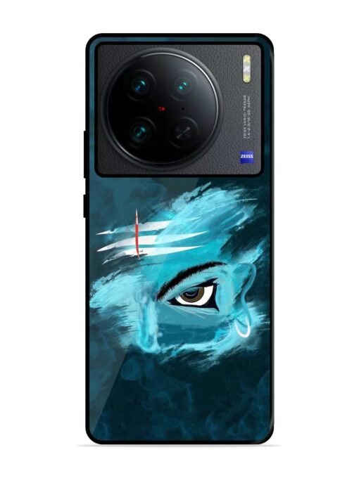 Lord Shiva Glossy Metal Phone Cover for Vivo X90 Pro Zapvi