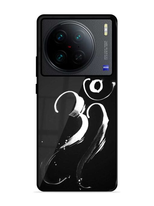 Om Logo Glossy Metal Phone Cover for Vivo X90 Pro