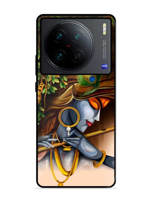 Krishna Glossy Metal Phone Cover for Vivo X90 Pro Zapvi